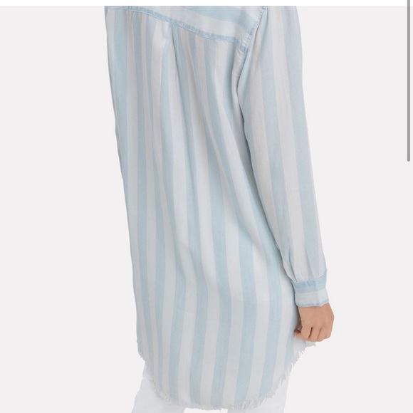 Rails Julian Raw Block Stripe Shirt Dress Size M - Picture 3 of 11